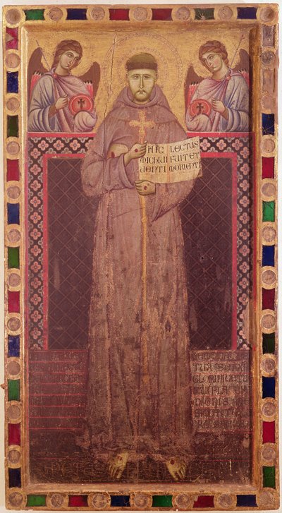 San Francesco e Angeli, c.1250-1300 da Italian School